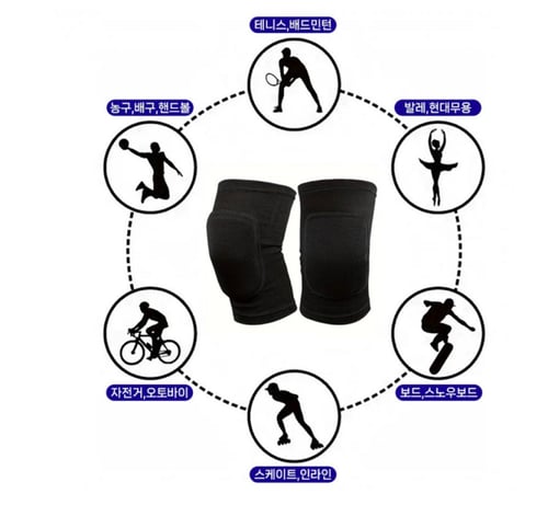 واقي ركبة كوري سميك مع اسفنج يحمي من الاسمرار النا...