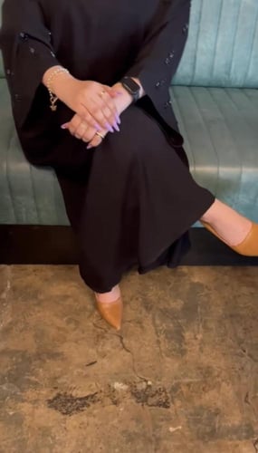 عبايه بكريستال باليدين