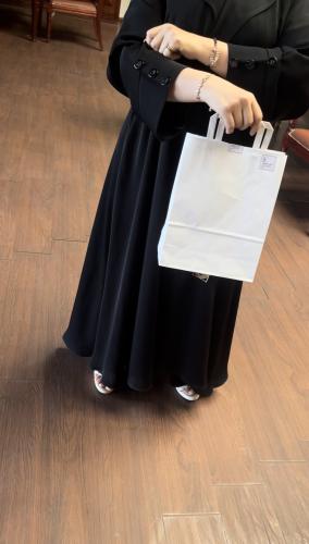 عبايه لف بازره اسود