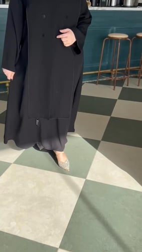 عبايه طبقتين كويتي