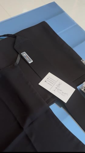 طقم طرحه مع نقاب بلوقو جلد