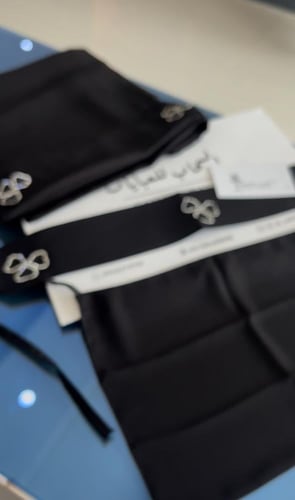 طقم طرحه ونقاب كريستال ورده