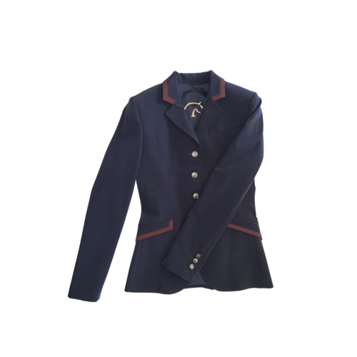 Evilard Show Jacket (Navy with burgundy)