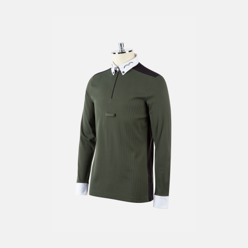 AIMLESS 24W MAN'S RIDING POLO _ GREEN