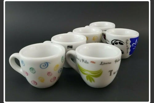 مجموعة طقم من 6 اكواب اسبريسو ديميتياس تحمل توقيع...