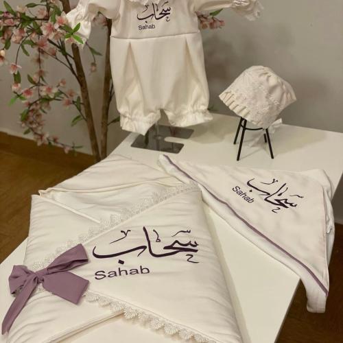 طقم مواليد 4 قطع