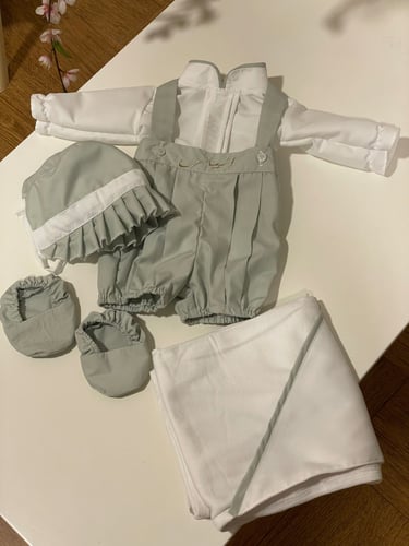 طقم مواليد فستقي 6 قطع