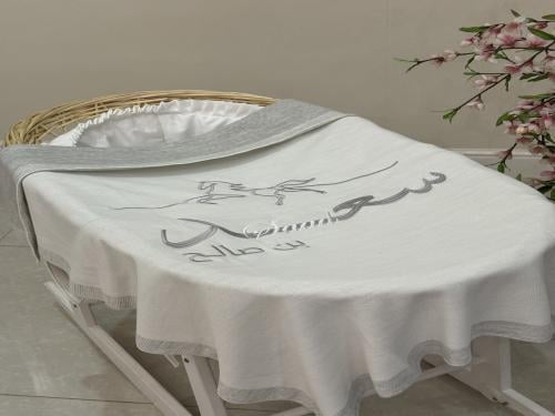 بطانية حدود رمادي