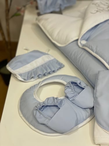 طقم مواليد سماوي 6 قطع