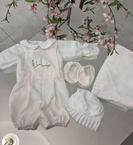 طقم مواليد 4 قطع سكري