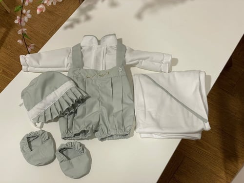 طقم مواليد فستقي 6 قطع