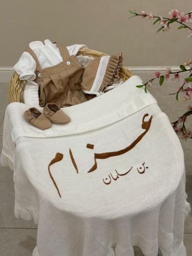 طقم استقبال ٤ قطع بني