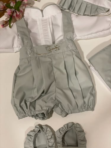 طقم مواليد 4قطع فستقي