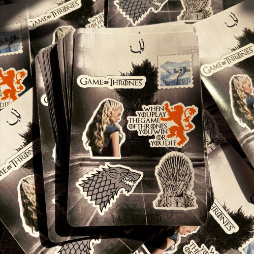 ستيكر شيت قيم أوف ثرونز