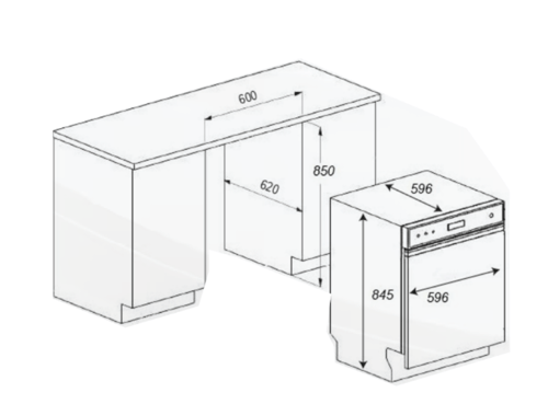 غسالة صحون هيونداي HYUNDAI - فري ستاند 14 مكان 7 ب...