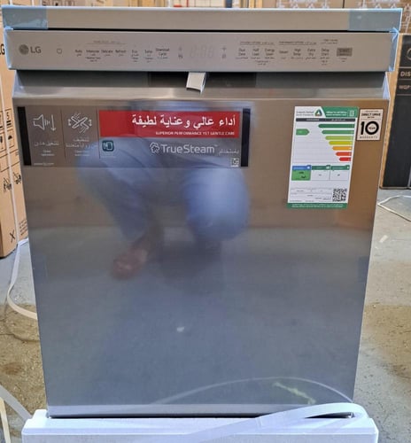 غساله صحون ال جي 9 برامج 14مكان فضي DFC435FP