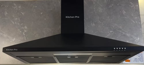 شفاط kitchen pro كيتشن برو - 90 سم هرمي - اسود - ق...