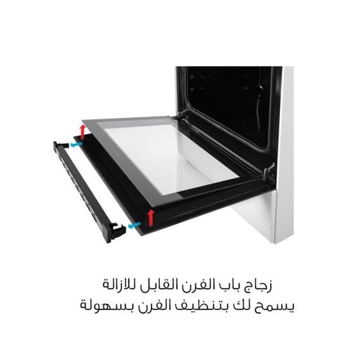 فرن سيمفر 60*90 سم، 5 عيون غاز ، اشعال ذاتي، شواية...