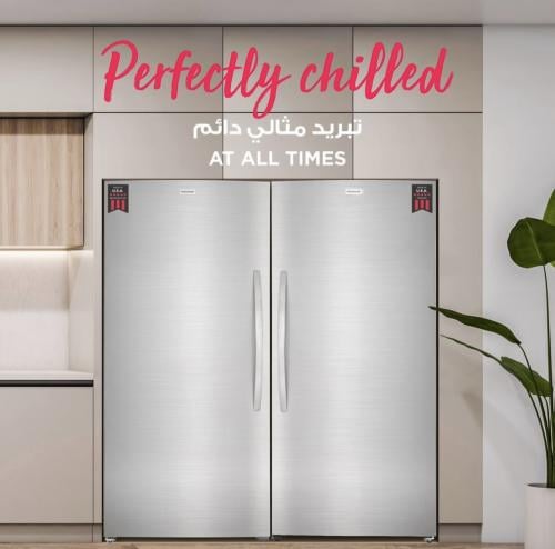 ثلاجة وفريزر توام فريجيدير FRIGIDAIRE - لون أستيل - الثلاجة 19.3 قدم MRAA2022UF - والفريزر 19.3 قدم MFUF2022UF - صناعة أمريكية