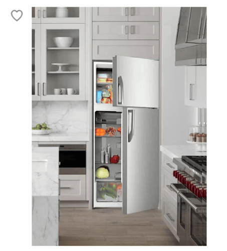 ثلاجة جنرال جولدي 311 لتر – 11 قدم بابين سلفر – تب...