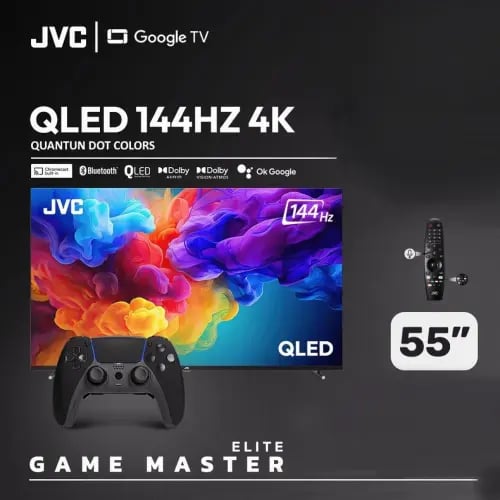 جي في سي الاصلي - شاشة 55 بوصة QLED-144Hz نظام تشغ...
