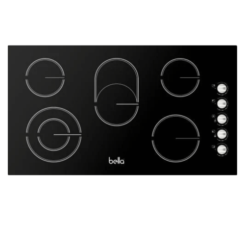 سطح BELLA بيلا - 5 شعلات كهرباء سيراميك + 2عين دبل...