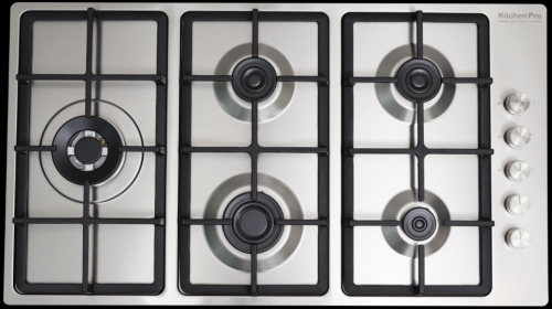سطح كتشن برو kitchen pro - 5 شعلات 5 غاز استيل شبك...