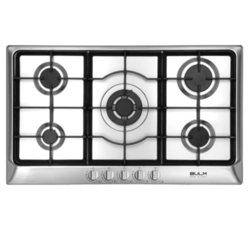 سطح BULM بولم - موقد 5 شعلات غاز 90 سم - تحكم يدوي...