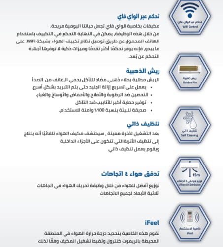 جنرال سوبريم مكيف سبليت دايموند بلو انفيرتر 18,000...