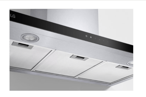 ال جي LG - شفاط عرض 90 سم بشفط قوي مع التحكم باللم...