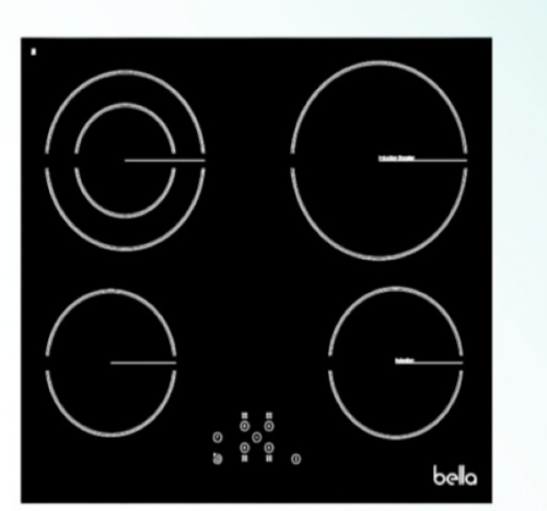 بيلا BELLA - سطح 4 شعلات كهرباء سيراميك - التحكم ب...