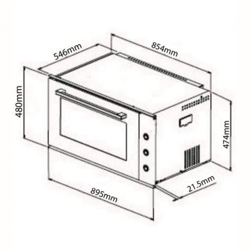 فرن MASTERgas ماستر جاز - بلت ان كهرباء ايطالي - 9...