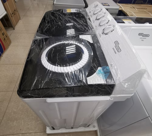 غسالة حوضين 18 كيلو سوبر جنرال – أبيض رمز المنتج:...