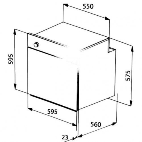 فرن MASTERgas ماستر جاز - بلت ان 60 سم - 7 وظائف ك...