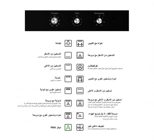 بولم BULM فرن بلت إن كهربائي إيطالي 60 سم – 9 وظائ...