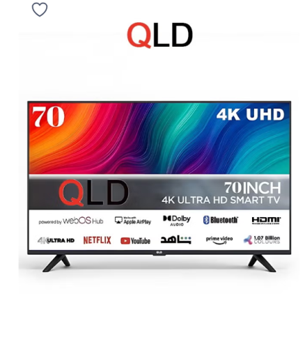 تلفزيون QLD الذكي بدون إطار مقاس 70 بوصة بتقنية DL...
