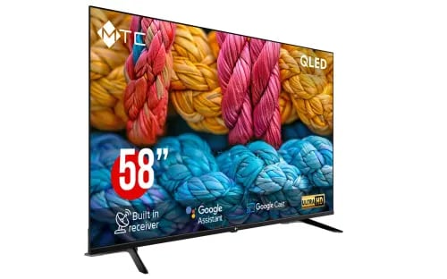 MTC TV screen 58 inches smart, 4K UHD, QLED panel,...