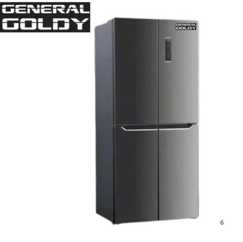 ثلاجة جنرال جولدي دولابي 601 لتر 4 ابواب ستيل 21.2...