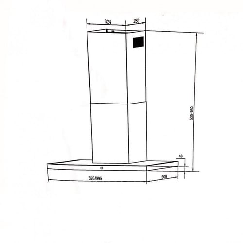 شفاط MASTERgas ماستر جاز - 60 سم إيطالي MGHT-60