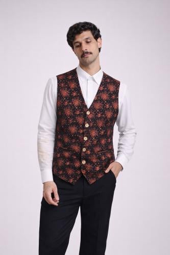 سديري مشجر ازرق واحمر