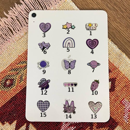 أستكرات حديد بلون الموف قطعة واحدة