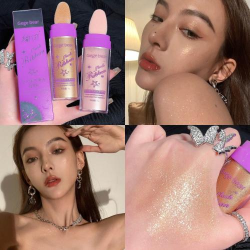 مجموعة بودرة هايلايتر للوجه و الجسم