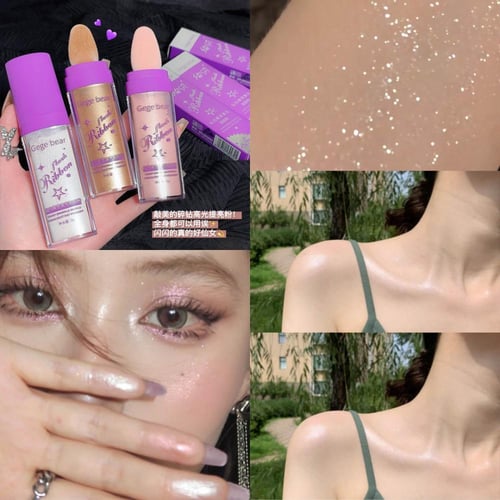 مجموعة بودرة هايلايتر للوجه و الجسم