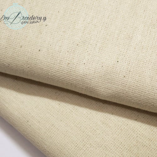 قماش كتان لون بيج