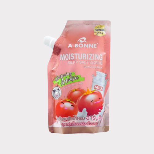 مقشر البشرة بالطماطم والحليب بملح السبا 350جم منAB...