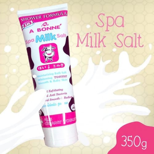 مقشر الحليب العجيب بملح الاستحمام بالجلوتاثيوم وال...