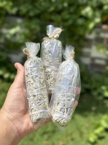 بخور ميرامية عضوي مع قاعدة خشب