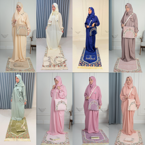 مجموعة التوفير 12 بكج أطقم سجادة صلاة مع شرشف صلاة...