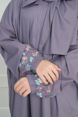 شرشف صلاة بناتي مطرز وسجادة - سحّاب