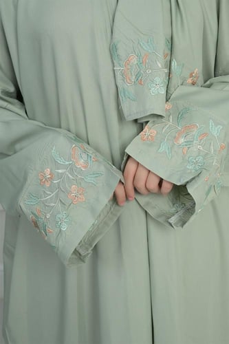 شرشف صلاة بناتي مطرز وسجادة - سحّاب